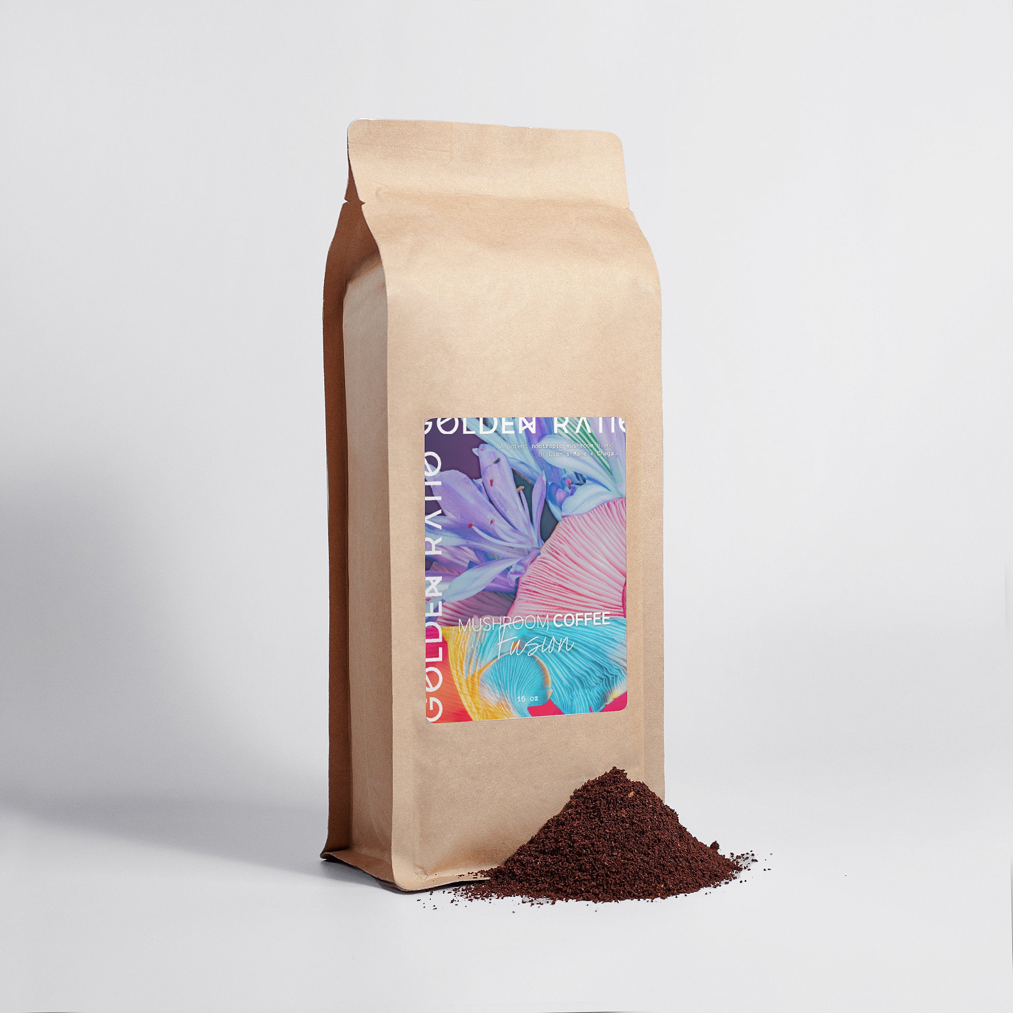 Mushroom Coffee Fusion - Lion’s Mane & Chaga 16oz