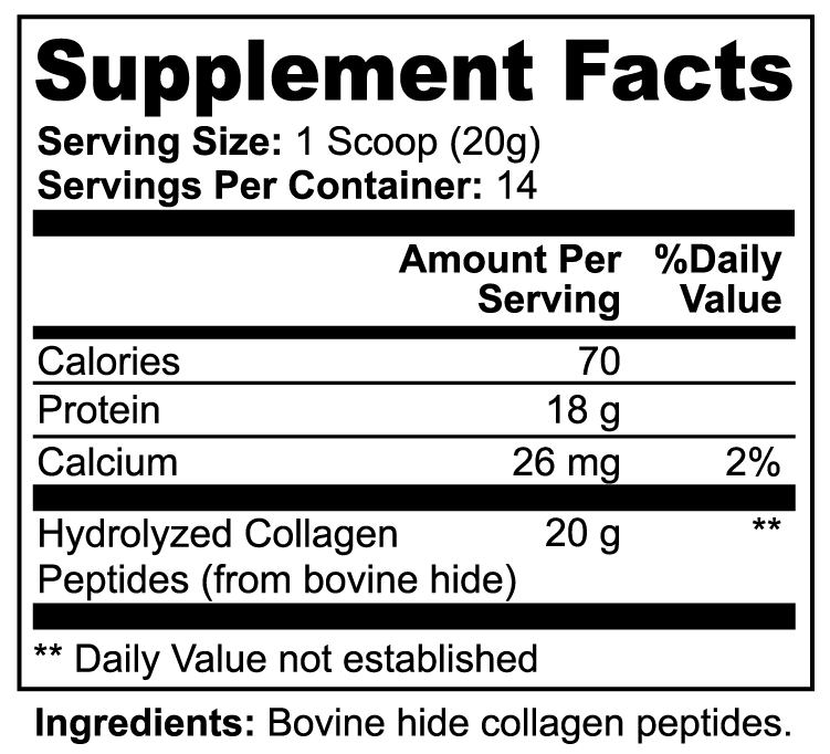 Hydrolyzed Peptides - Grass-Fed Collagen - Unflavored