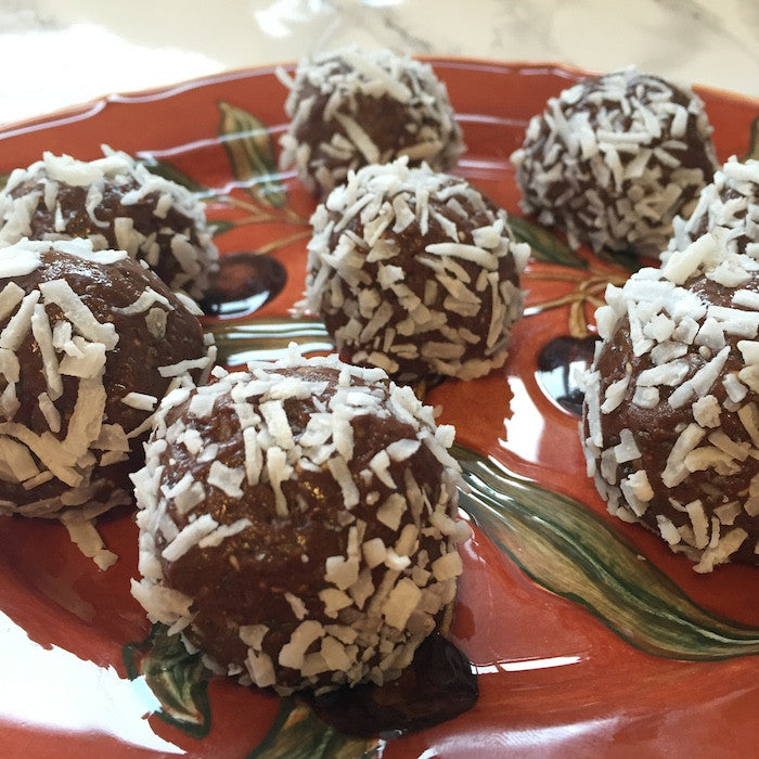 Chocolate Coconut Power Protein Balls