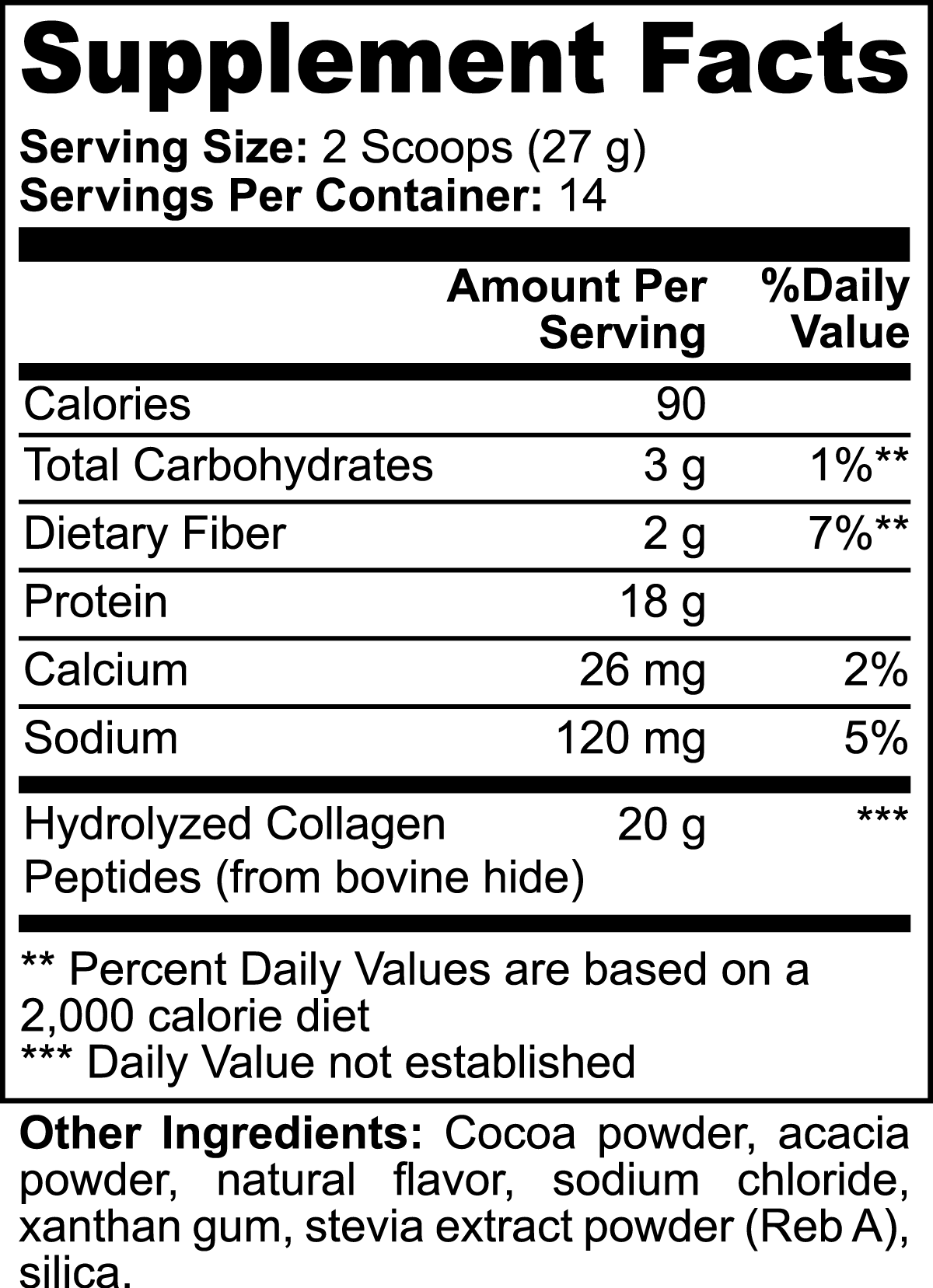 Grass-Fed Collagen Chocolate Peptides