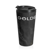 Slate + Gold Stainless Steel Travel Mug